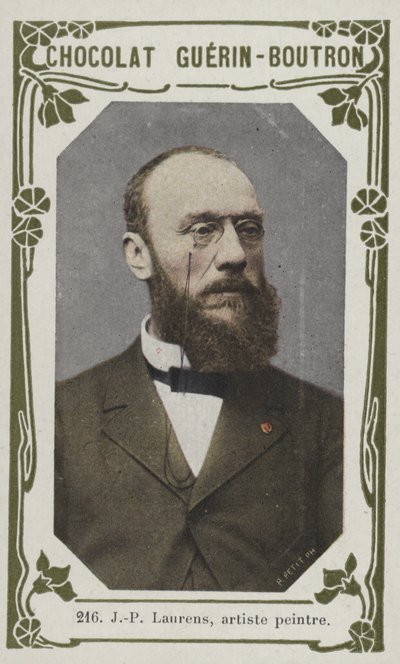 J-P Laurens, maler (farvet foto) af French School