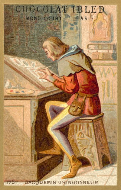 Jacquemin Gringonneur, fransk maler (chromolitho) af French School