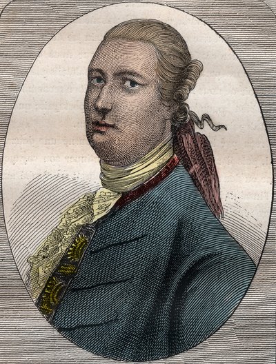 James Bruce, skotsk rejsende og rejseskribent (1730-1794) - James Bruce skotsk diplomat, opdagelsesrejsende og geograf (1730-1794) - illustration taget fra "The Great Mariners of the 18th century" af French School