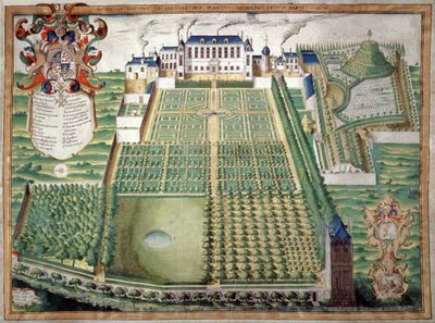 Jardin des Plantes, Paris. 1636 (akvarel) af French School