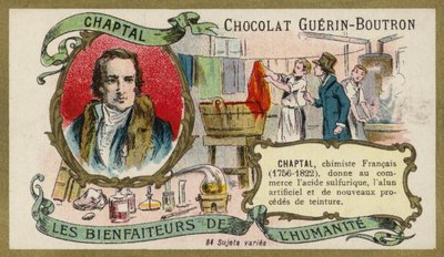 Jean-Antoine Chaptal, fransk kemiker (chromolitho) af French School