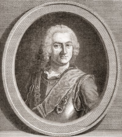 Jean-Baptiste François Desmarets, 1682 1762. Markis af Maillebois. Marskal af Frankrig. Fra Les Heures Libres udgivet 1908. af French School
