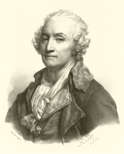 Jean-Baptiste Greuze, portræt (gravering) af French School