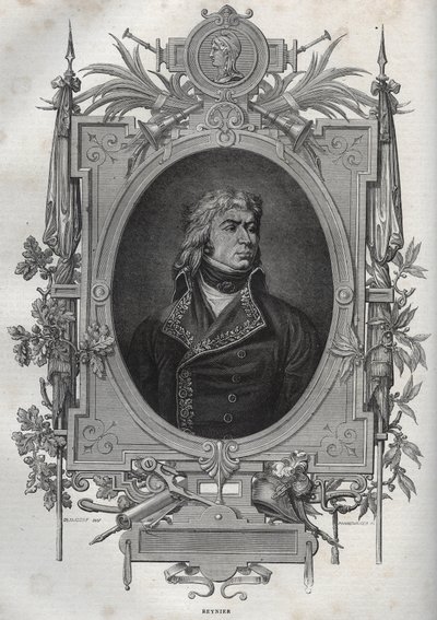 Jean-Louis-Ebenezer REYNIER (1771-1814), fransk general for revolutionen og det første imperium - Jean Louis Ebenezer Reynier, generalofficer i den franske hær under de franske uafhængighedskrige - fra "" Nouvelle Encyclopedie Nationale" af Maurice La Char af French School