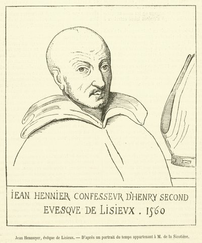 Jean Hénuier, biskop af Lisieux (stik) af French School