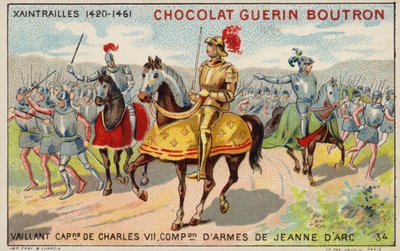 Jean Poton de Xaintrailles, fransk militærkommandant (chromolitho) af French School