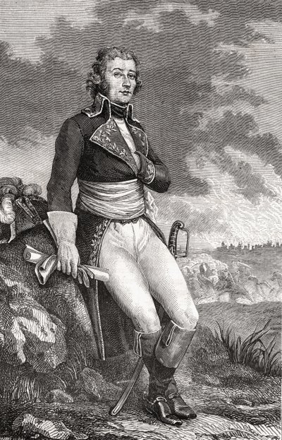 Jean Victor Marie Moreau (1763-1813) fra en gravering af Parmentier, fra 
