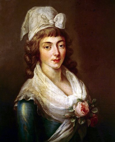 Jeanne Marie Manon Philippon på tidspunktet for den franske revolution af French School