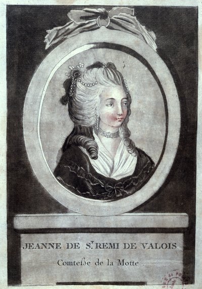 Jeanne de Valois-Saint-Remy (1756-91), grevinde af La Motte, ca. 1786 af French School