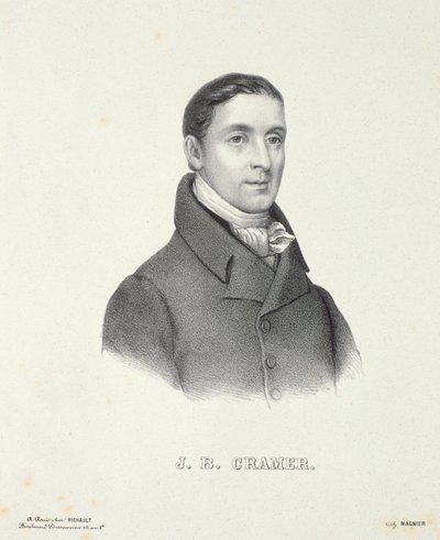 Johann Baptist Cramer (1771-1858) graveret af Magnier af French School