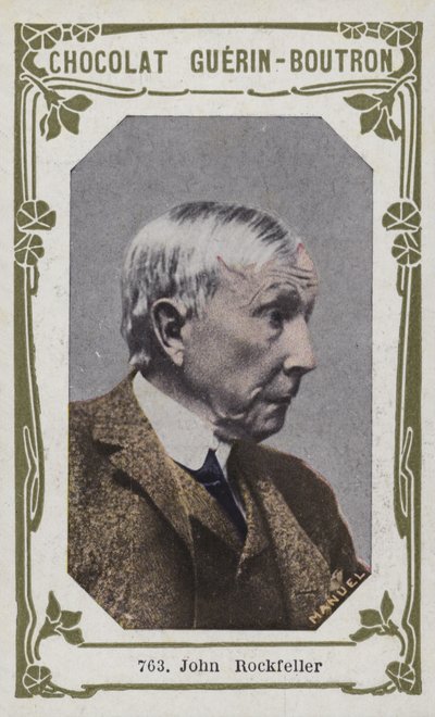 John Rockefeller (farvet foto) af French School