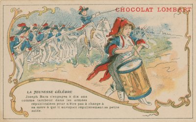 Joseph Bara, en berømt ung fransk republikansk soldat på tidspunktet for den franske revolution af French School