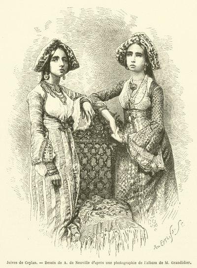 Jøderne fra Ceylon (gravering) af French School