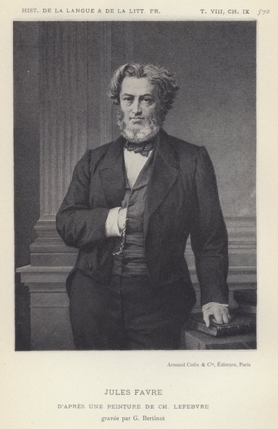 Jules Favre (litho) af French School