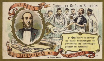 Jules Pean, fransk kirurg (chromolitho) af French School
