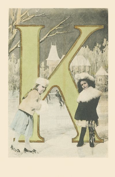 K: To piger, glider og skøjter om vinteren af French School
