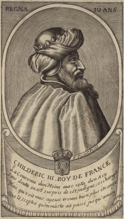 Kong Childeric III af frankerne af French School