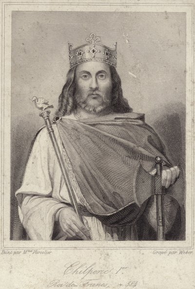 Kong Chilperic I af Neustrien af French School