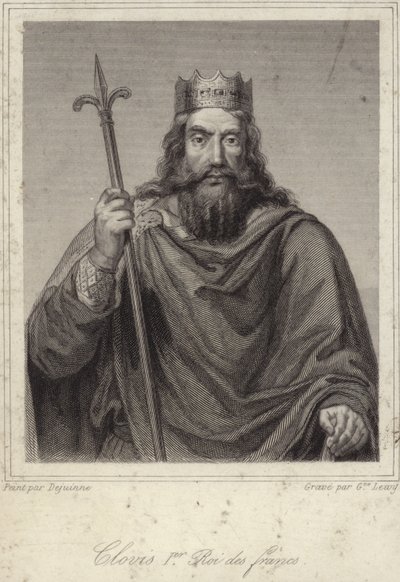 Kong Clovis I af frankerne af French School