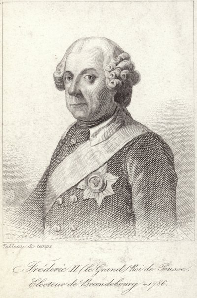 Kong Frederik II af Preussen af French School