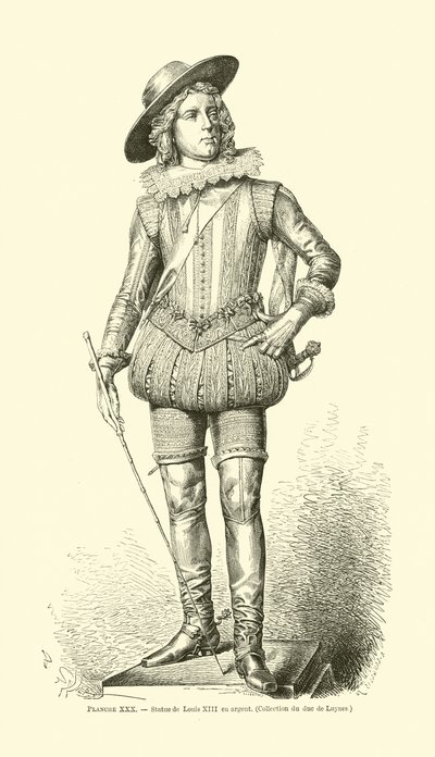 Kong Ludvig XIII af Frankrig af French School