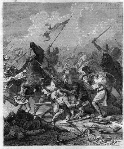Kong Othon I af Germanien, sagde den Store (912-973) overrasket over oprørerne i Rom. Indgravering i "Histoire des Papes-Rois-Queen and Empereurs a travers les centuries"" af Maurice Lachatre af French School