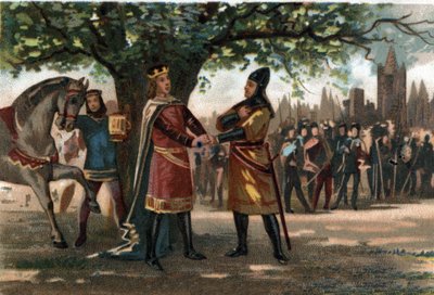 Kongen af Frankrig Philippe Augustus (1165-1223) mødte kong Richard Lion