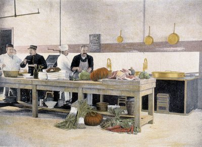 Kantinens køkken - i "" Album militaire"" - Gardelegionen af French School