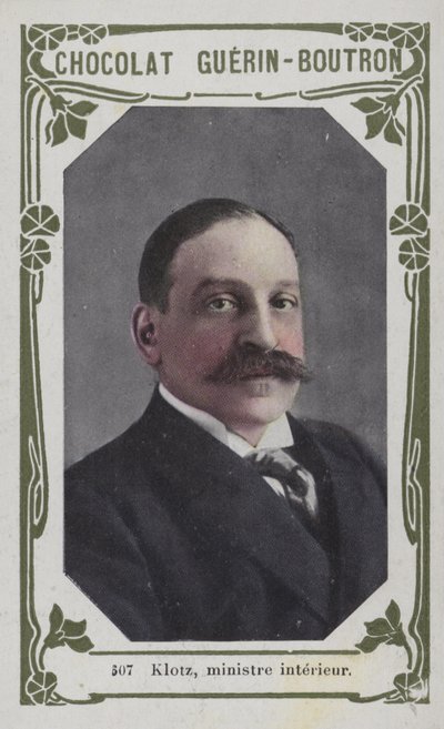 Klotz, indenrigsminister (farvet foto) af French School