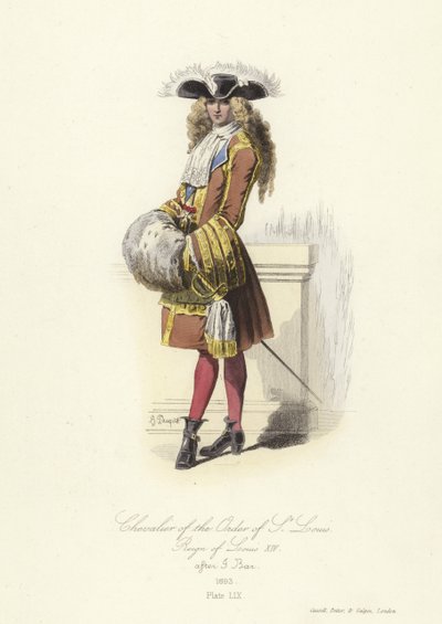 Ridder af St. Louis-ordenen, regeringstid af Ludvig XIV af Frankrig af French School