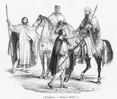 Tempelriddere efter Mifliez af French School