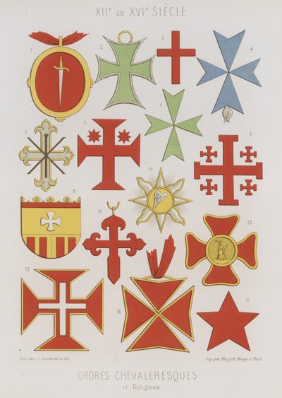 Riddere og religiøse ordener af French School
