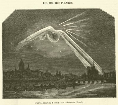 The Aurora af 4. februar 1872 (gravering) af French School
