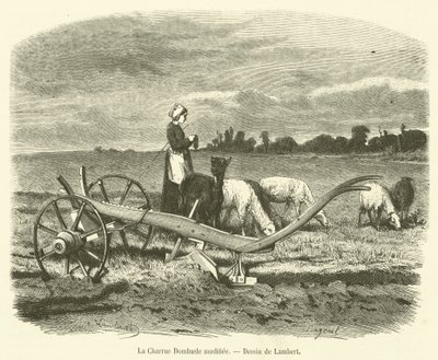 Den modificerede Dombasle-plov (gravering) af French School