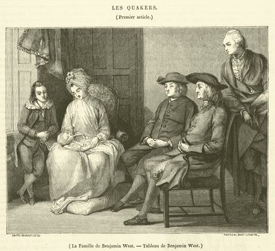 Benjamin Wests familie (gravering) af French School