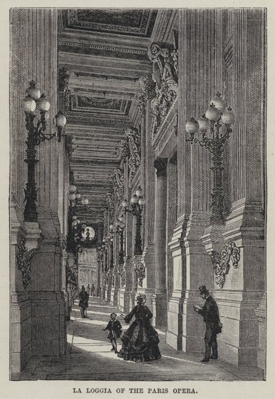 La Loggia i Paris Opera (gravering) af French School