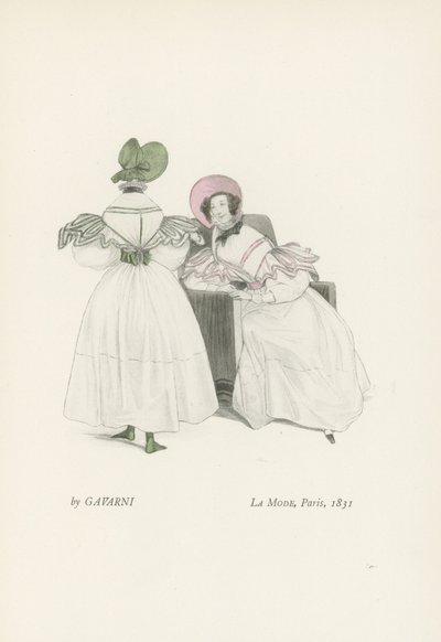 Mode, Paris, 1831 af French School