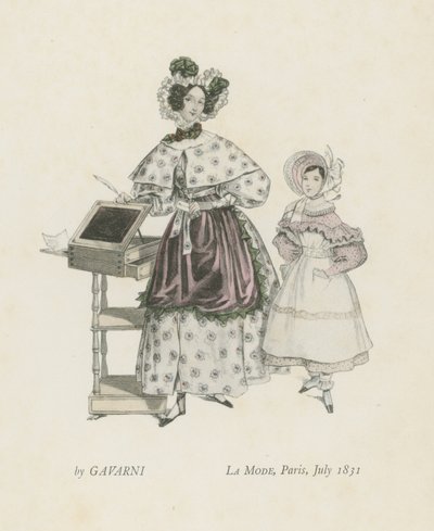 Mode, Paris, juli 1831 af French School