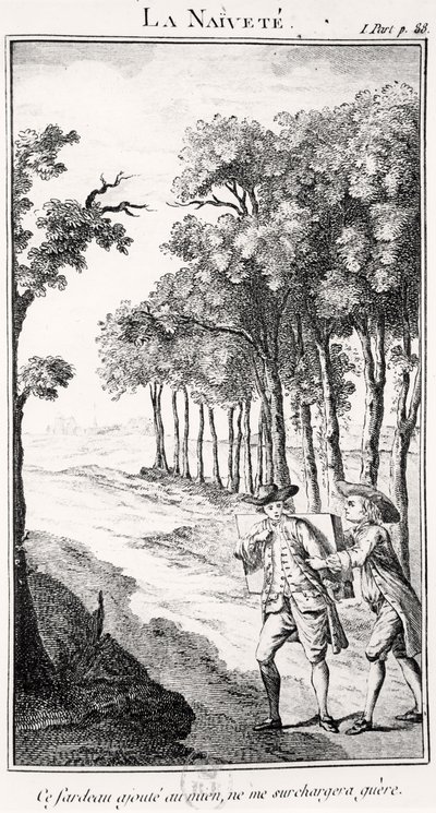 La Naivete (gravering) af French School