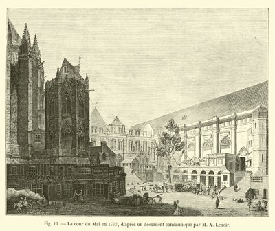 Retten i maj 1777 ifølge et dokument meddelt af M A Lenoir af French School