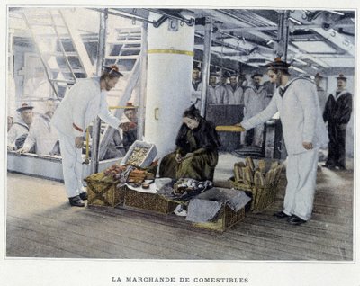 The Merchant of edibles - i ""Military album - Navy: Life on board"" af French School