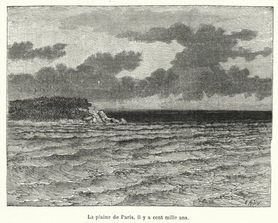 Paris-sletten for hundrede til tusind år siden (gravering) af French School