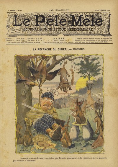 Spillets hævn. Illustration til Le Pele-Mele af French School