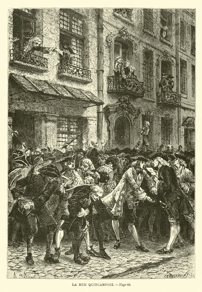 Rue Quincampoix af French School