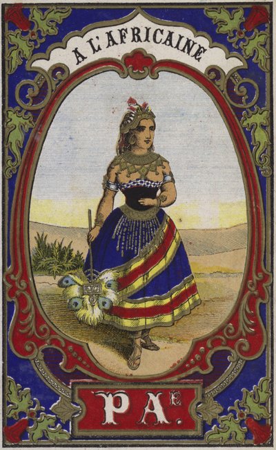 Etiket til afrikansk tråd af French School