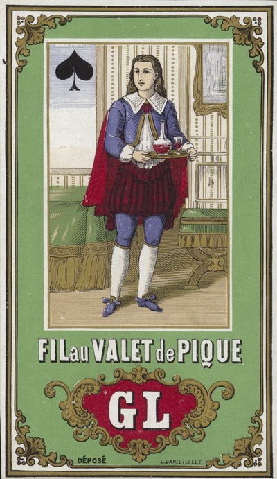 Etiket til Jack of Spades tråd af French School
