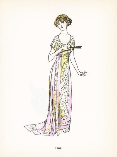 Damemode, 1908 af French School