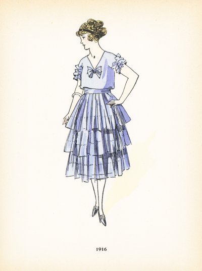 Damemode, 1916 af French School