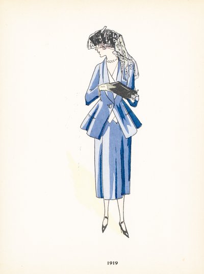 Damemode, 1919 af French School