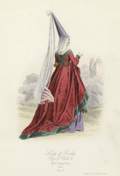 Dame af kvalitet, regeringstid af Charles VII af Frankrig af French School